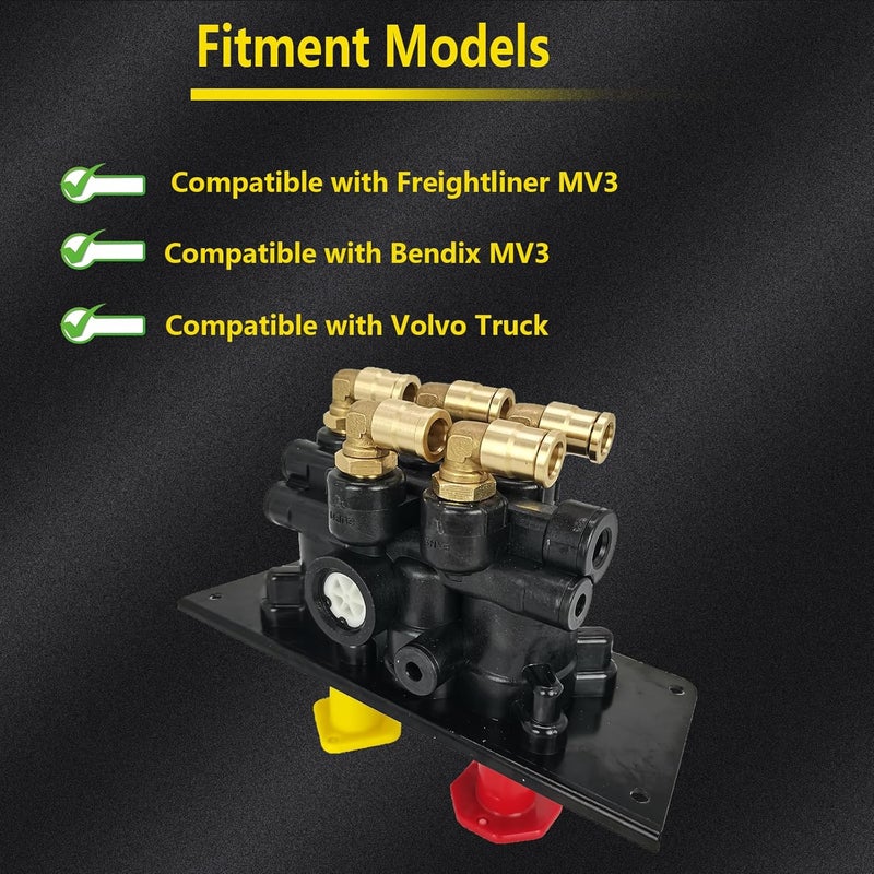 ZUVELLO 801631 Trailer Parking Air Brake Dash Control Valve Fit For BX801631 745-5013293 Freightliner BW5013293 Volvo BW801631 - Image 2
